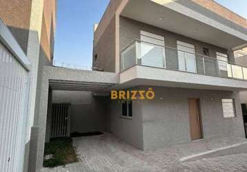 Sobrado novo, com 3 dormitórios sendo 1 suíte à venda, 115 m² por r$ 680.000 - bairro alto - curitiba/pr