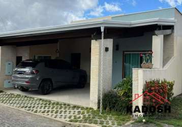 Casa em condomínio à venda em feira de santana-ba, bairro papagaio: 3 quartos, 1 suíte, 2 salas, 3 banheiros, 2 vagas, 128m².