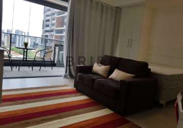 Apartamento studio no brooklin com 41m² , 1 dormitório, 1 banheiro, 1 suíte