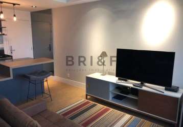 Apartamento studio no brooklin com 45m² , 1 dormitório, 1 banheiro, 1 suíte - são paulo - sp