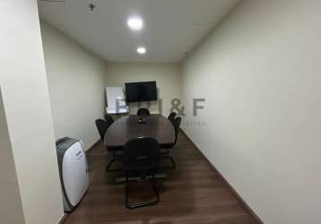 Laje corporativa (conjunto comercial) p/ locação no brooklin, c/170m², 10 salas + recepção e 5 vagas