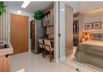 Quarto e sala - 23,15 m² - varanda gourmet - lavanderia compartilhada