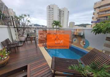 Cobertura com 5 quartos à venda, 320 m² por r$ 3.500.000 - icaraí - niterói/rj