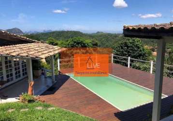 Live vende - casa com 3 dormitórios à venda, 400 m² por r$ 800.000 - mata paca - niterói/rj