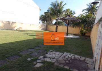 Live vende - casa com 4 dormitórios à venda, 850 m² por r$ 3.900.000 - camboinhas - niterói/rj