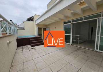 Live vende: excelente cobertura duplex com 2 quartos à venda, 130 m² por r$ 1.150.000 - ingá - niterói/rj