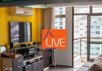 Live vende apartamento com 2 quartos, 2 vagas, 1 suite.