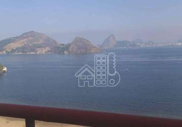 Cobertura com 4 dormitórios à venda, 600 m² por r$ 9.500.000,00 - icaraí - niterói/rj