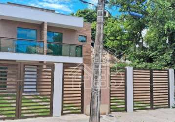 Casa com 3 dormitórios à venda, 100 m² por r$ 545.000,00 - itaipu - niterói/rj