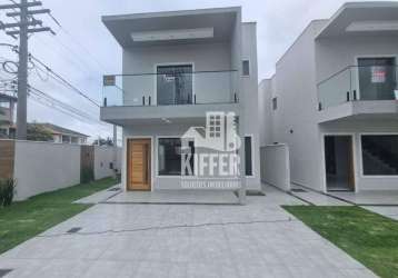 Casa com 3 quartos à venda, 105 m² por r$ 486.000 - barroco (itaipuaçu) - maricá/rj