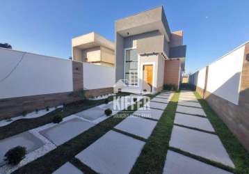 Casa com 3 dormitórios à venda, 95 m² por r$ 498.000,01 - jardim atlântico leste (itaipuaçu) - maricá/rj