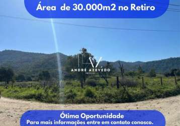 Área de 30.000m2 na estrada do retiro