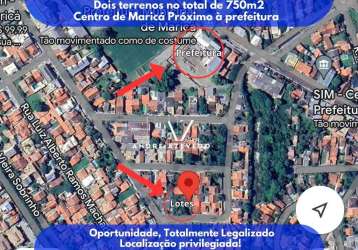 Terreno à venda, 750 m² por r$ 1.000.000 - centro - maricá/rj