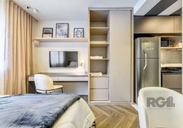 Flat - 7,47m² no bairro petrópolis, porto alegre/rs&lt;br&gt;&lt;br&gt;um flat com espaço para cama, banheiro e cozinha é ideal para quem busca praticidade em um ambiente compacto e funcional. o espaç