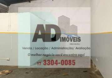 Salão comercial para locação em são josé do rio preto, vila itália, 2 banheiros