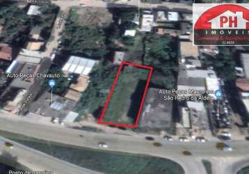 Terreno na beira da rodovia com aproximadamente 850 m²