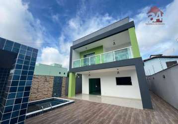 Casa com 3 dormitórios à venda, 150 m² por r$ 685.000,00 - alto do picuaia - lauro de freitas/ba