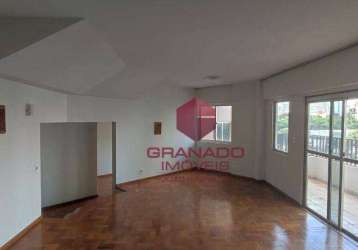 Apartamento com 3 quartos para alugar no centro de maringá, 186 m² por r$ 4.093/mês - zona 01 - maringá/pr