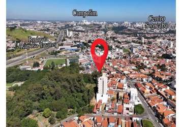 Apartamento novo com 68 m2, 2 quartos, sendo 1 suíte, sacadas, 2 vagas, jardim rosália alcoléa, sorocaba/sp- vista área verde