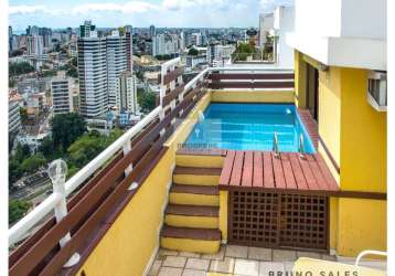 Cobertura com 3 quartos, 257.00m², à venda - graça - salvador