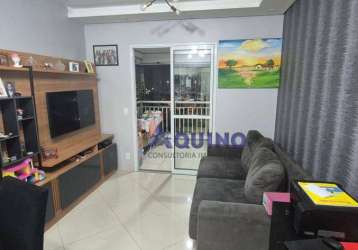 Apartamento com 2 dormitórios à venda, 62 m² por r$ 550.000,00 - vila augusta - guarulhos/sp