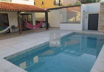 Casa com 5 dormitórios para alugar, 299 m² por r$ 23.122,57/ano - barra da tijuca - rio de janeiro/rj