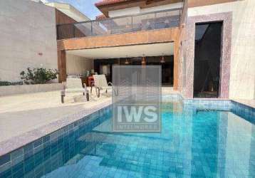 Casa com 3 dormitórios, 263 m² - venda por r$ 3.200.000,00 ou aluguel por r$ 21.812,00/mês - barra da tijuca - rio de janeiro/rj