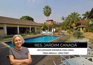 Casas condomínio no bairro jardim canadá, 4 quartos, 4 suítes, 8 vagas, residencial jardim canadá