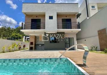 Casa para locação, 3 suítes, piscina, 178,96m² - $7.000 - condomínio buona vita - atibaia / sp