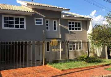 Sobrado com 3 dormitórios à venda, 276 m² por r$ 1.800.000,00 - conjunto residencial aporã - foz do iguaçu/pr