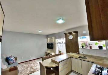 Duplex 2 quartos, 1 vaga - uiniversitário - santa catarina