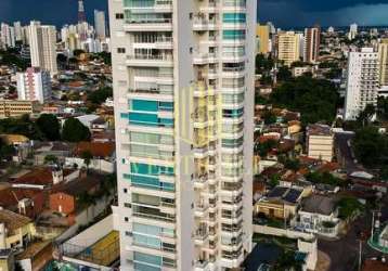 Edifício arthé: apartamento mobiliado à venda,  209m², 3 suítes, - quilombo, cuiabá, mt