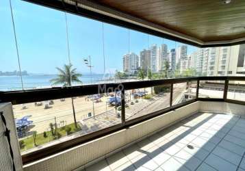 Apartamento frente  o mar, praia das astúrias, guarujá - sp