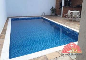 Casa a venda no belenzinho com 300 metros 03 dormitórios 06 vagas churrasqueira e piscina, aceita permuta por imóvel de menor valor e automovel!