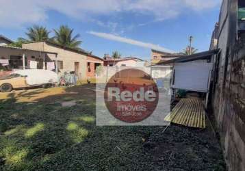 Terreno gigante com 4 casas à venda, 1048 m² por r$ 400.000 - morro do algodão - caraguatatuba/sp