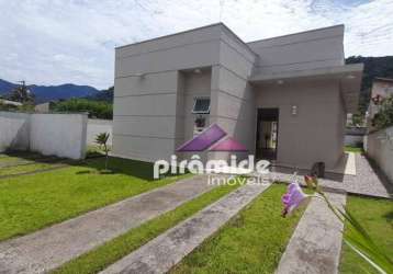 Casa com 3 dormitórios à venda, 124 m² por r$ 950.000 - cond. mar verde, praia da mococa - caraguatatuba/sp