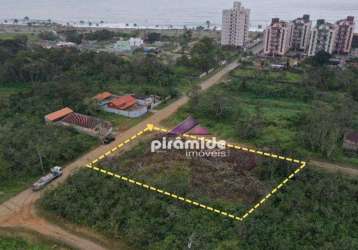 Terreno à venda, 1118 m² por r$ 2.100.000,00 - massaguaçu - caraguatatuba/sp