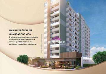 Apartamento com 2 dormitórios à venda, 58 m² por r$ 441.906,00 - bairro da floresta - são josé dos campos/sp