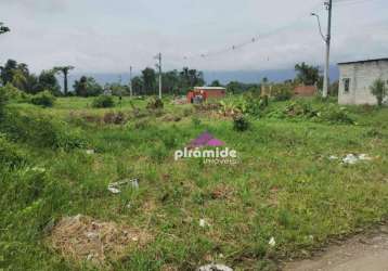 Terreno à venda, 342 m² por r$ 110.000,00 - morro do algodão - caraguatatuba/sp