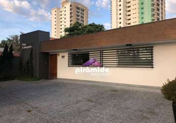 Casa para alugar, 170 m² por r$ 6.500,00/mês - vila betânia - são josé dos campos/sp