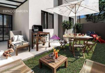 Apartamento garden com 2 dormitórios à venda, 68 m² por r$ 330.000,00 - terra brasilis - são josé dos campos/sp