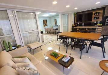 Lindo apartamento alto padrão com 3 suítes e varanda gourmet,  à venda, 163 m² por r$ 1.700.000  - jundiaí/sp