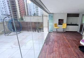 Apartamento garden com 3 dormitórios para alugar, 215 m² por r$ 7.000/mês - pitangueiras - guarujá/sp