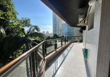 Apartamento com 3 dormitórios à venda, 215 m² por r$ 1.200.000 - tombo - guarujá/sp