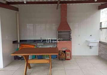 Cobertura com 1 dormitório à venda, 110 m² por r$ 320.000,00 - astúrias - guarujá/sp