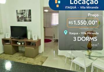 Apartamento com 3 quartos - 50m² - vila miranda