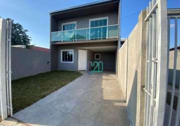 Sobrado com 3 dormitórios à venda, 114 m² por r$ 545.000,00 - fazendinha - curitiba/pr