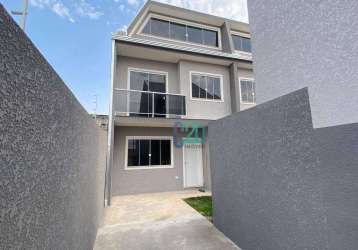 Sobrado com 3 dormitórios à venda, 134 m² por r$ 685.000,00 - fazendinha - curitiba/pr