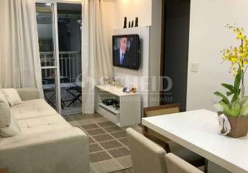 Apartamento à venda no morumbi, 60m², 2 quartos, sendo 1 suíte, varanda com churrasqueira, 2 vagas