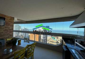 Apartamento 3 suítes - vista mar - 2 vagas - 136 m² - aviação-praia grande